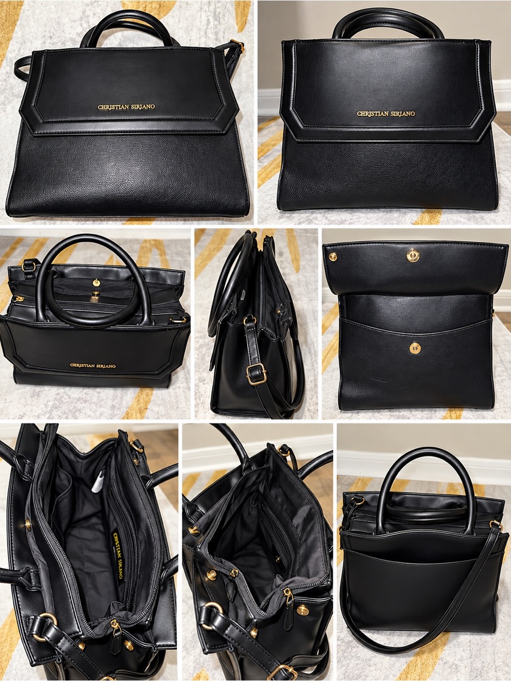 Women’s Black Structured Satchel